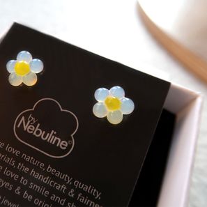 byNebuline GLAS necklace flower in box